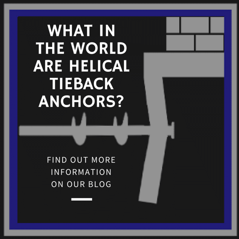 poster about helical tieback anchors