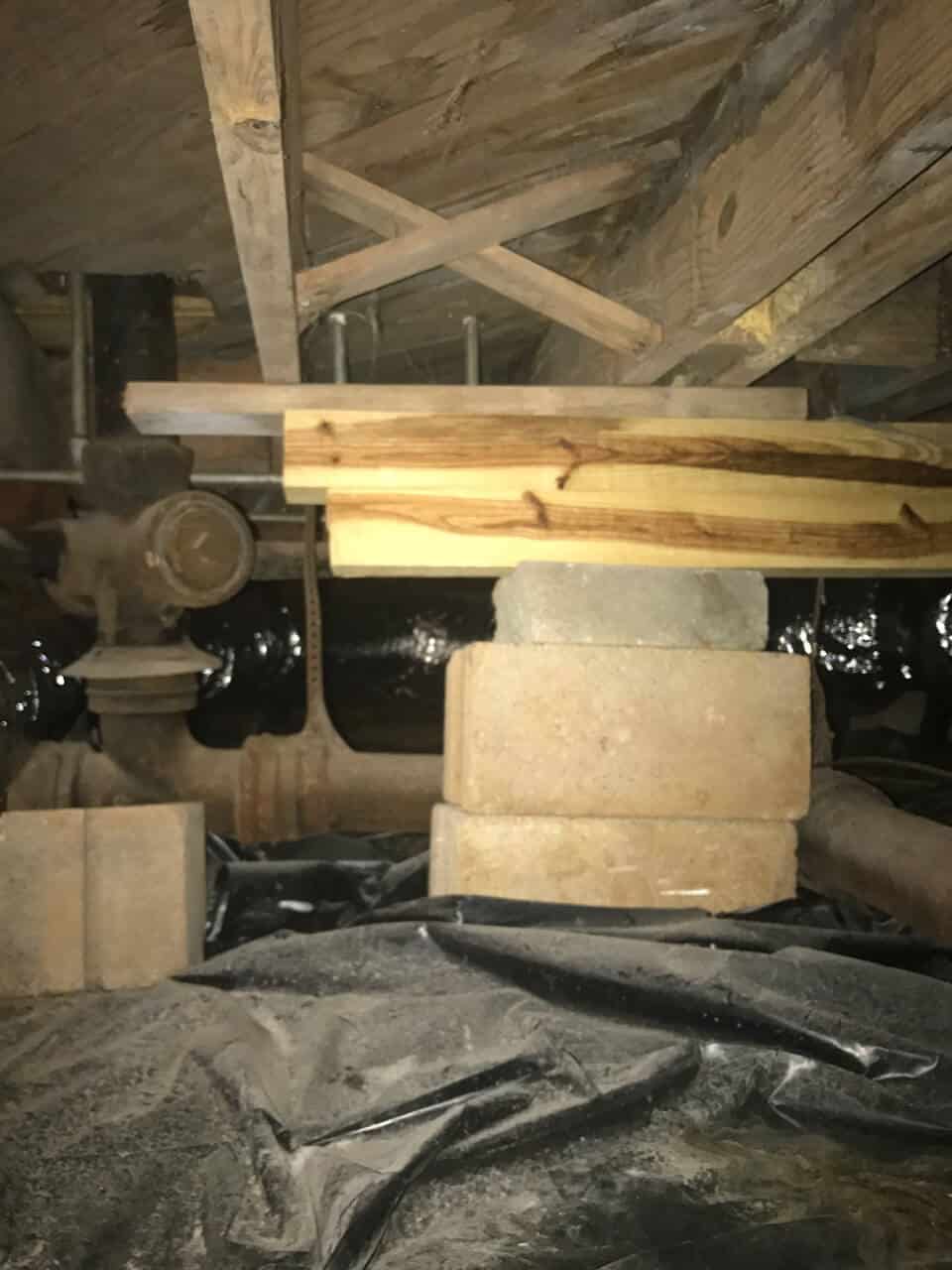 Floor Supports Improper Floor Support