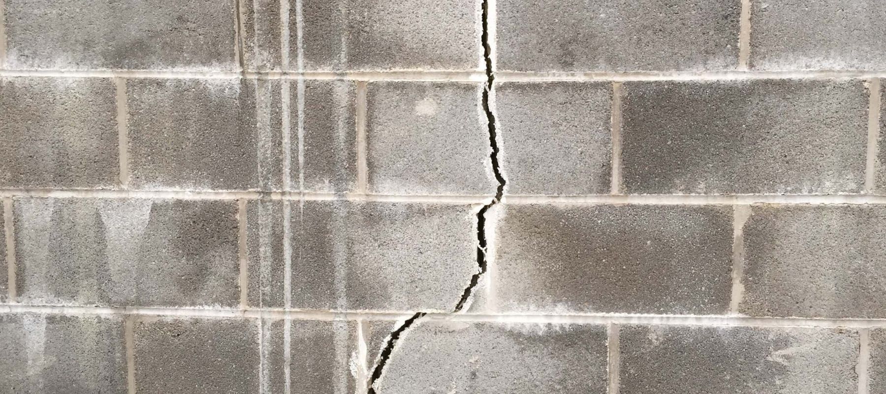 A crack in a brick wall